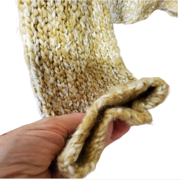 mac & jac Boho Shawl Collared Fringe Sweater - Picture 5 of 6